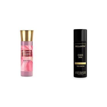 Bella Vita Luxury Senorita Women Body Spray Mist For Refreshing Floral & Pomegranate Long Lasting Fragrance With Mint 150 Ml CEO MAN Body Parfum